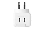 3sixT PowerGuard 40W Dual USB-C Phone Wall Charge Surge Protector White
