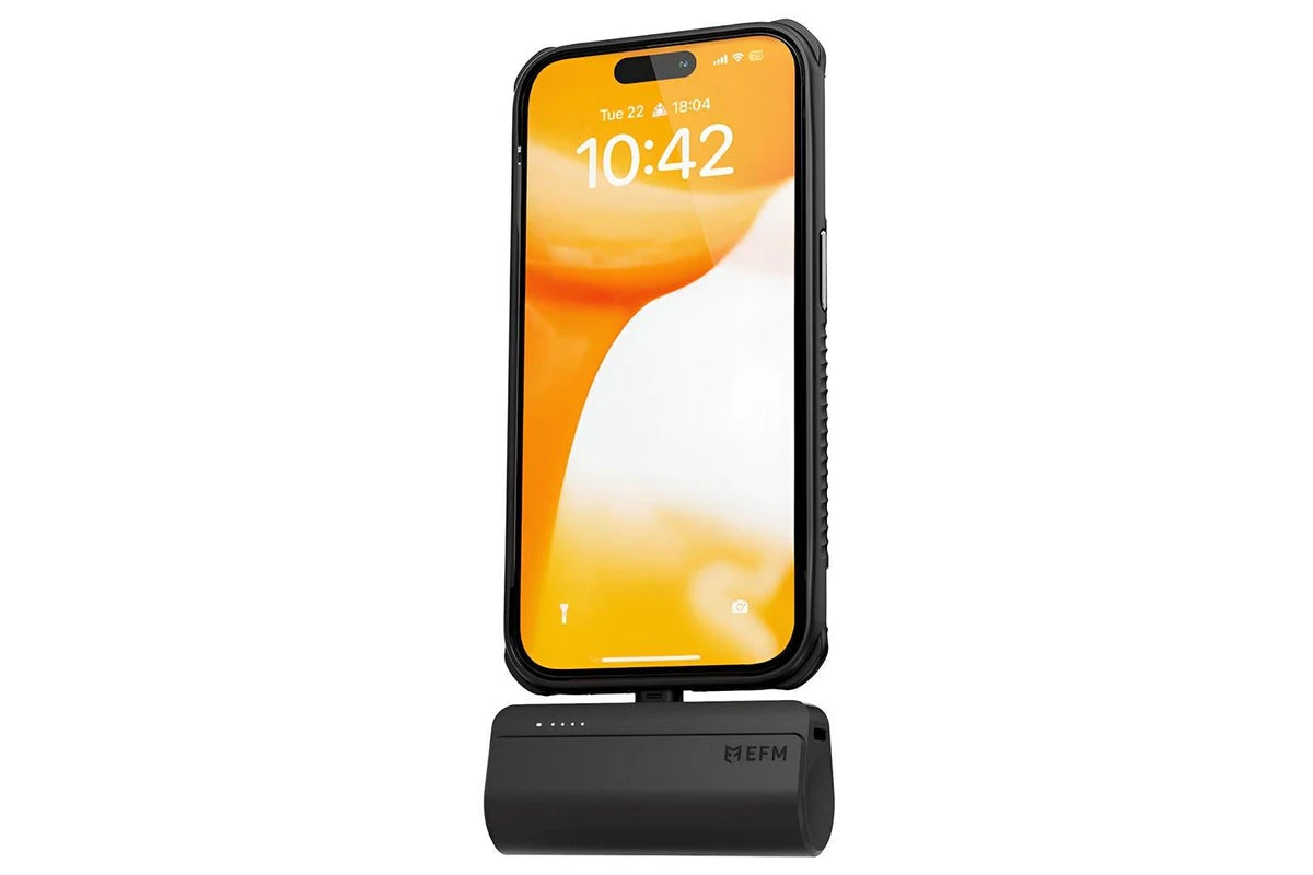 EFM Power On-The-Go 5,000mAh Power Bank For all USB-C Devices - Black