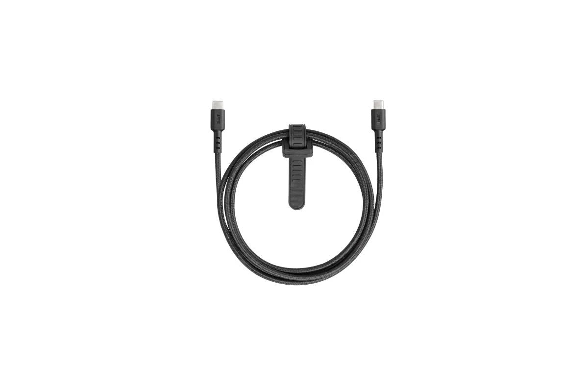 3sixT Tough 1.2m Male USB-C to Type-C V2.0 Cable Cord For Smartphones Black