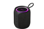 EFM Austin Mini Bluetooth Speaker with LED Colour Glow - Charcoal Black