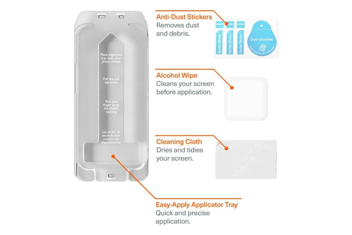 Cygnett Tough Screenguard (Suits iPhone 15 Pro) - Clear