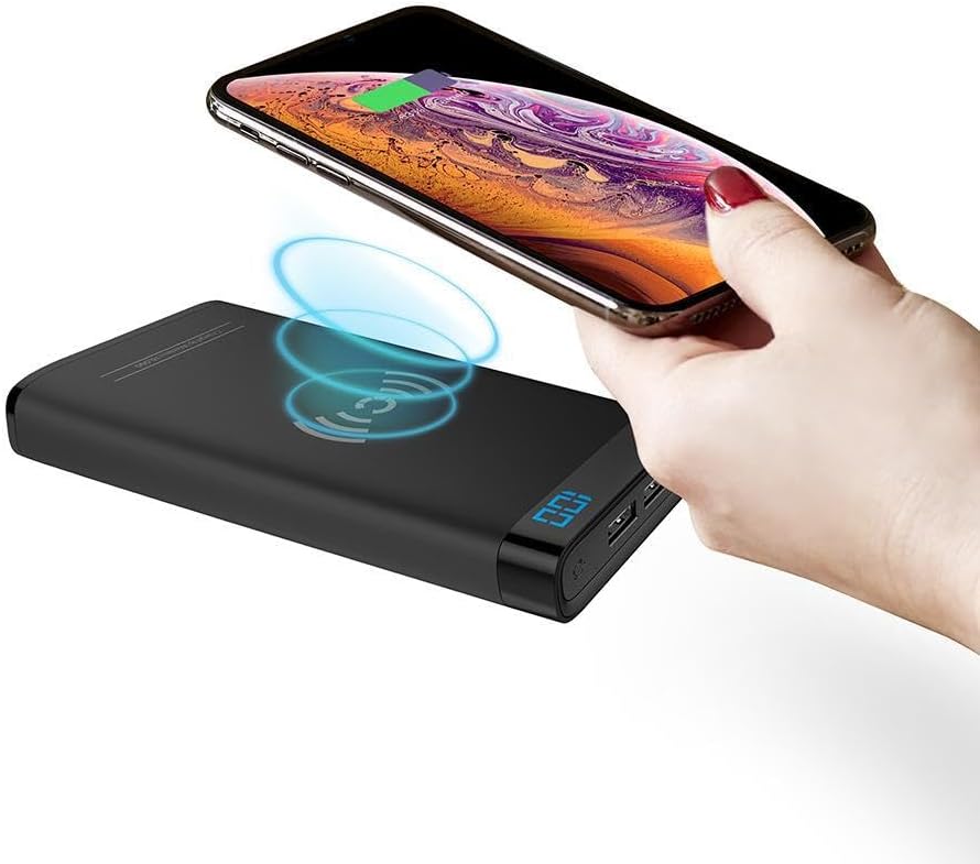 Cygentt 1000mAh ChargeUp Wireless Power Bank - Black