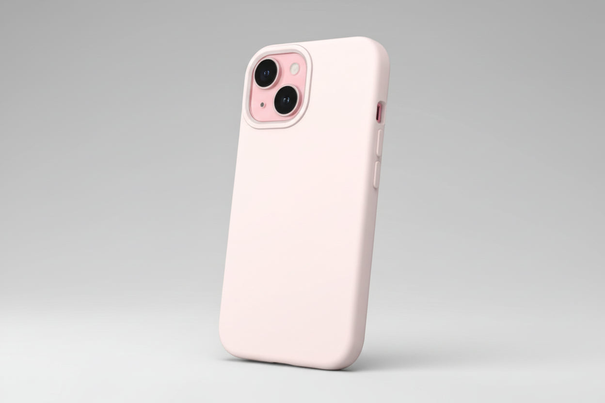 Soft Silicon Case for iPhone 15 - Pink