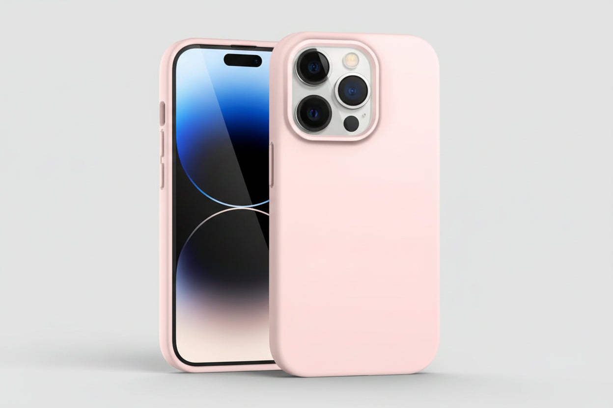Soft Silicone Case for iPhone 14 Pro - Pink