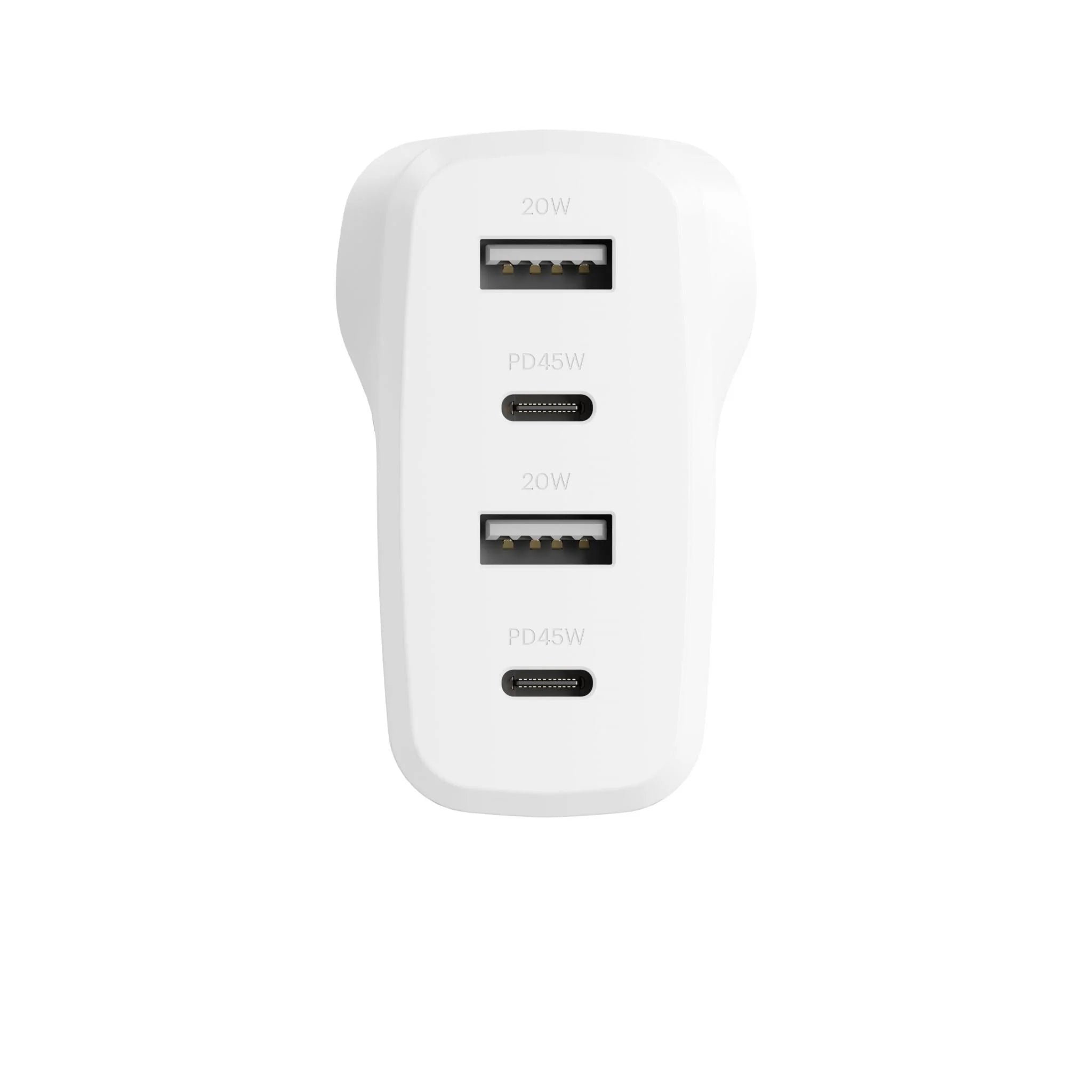 Cygnett PowerPlus 45W Multi-Port USB-C Wall Charger - White