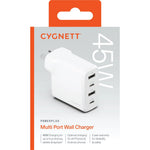 Cygnett PowerPlus 45W Multi-Port USB-C Wall Charger - White