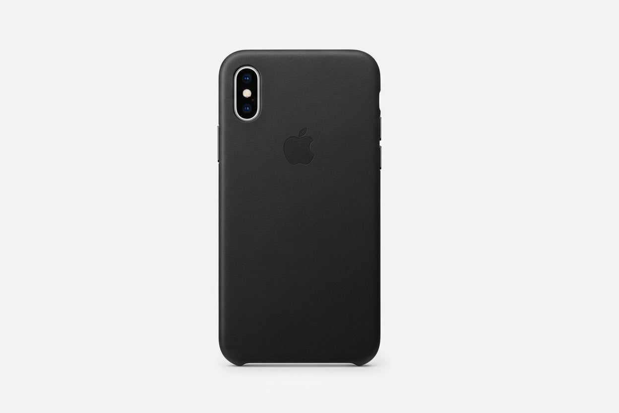 Apple iPhone XS Leather Case  - Black