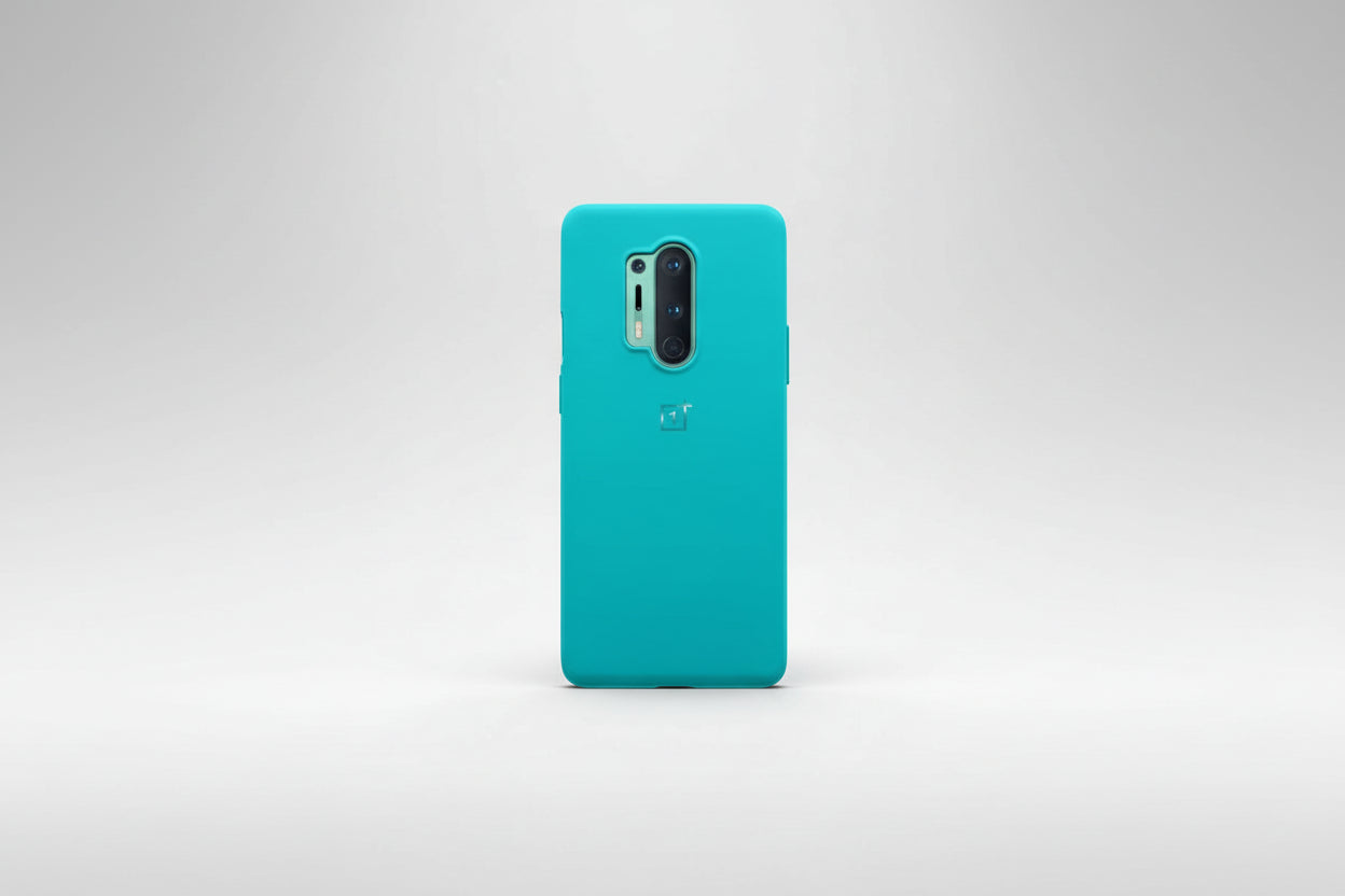 Oneplus 8 Pro Sandstone Bumper Case - Cyan