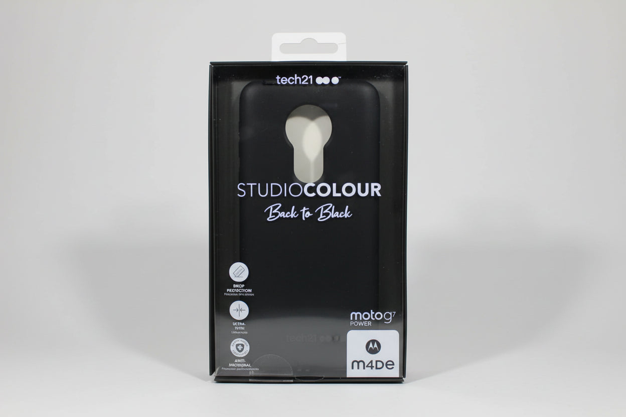 Tech21 Studio Colour Series Gel Case for Motorola Moto G7 Power - Black