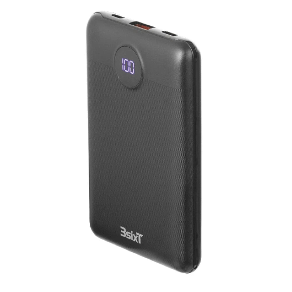 3SixT Jetpak Pro 10000mah LED Pocket Size USB A/C Fast charge Phone Power Bank
