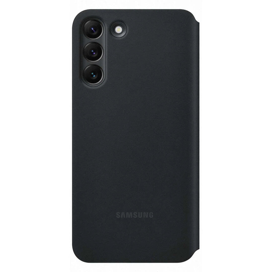 Genuine Samsung Smart Clear View Cover Case for Galaxy S22+ (S22 PLUS) - Black