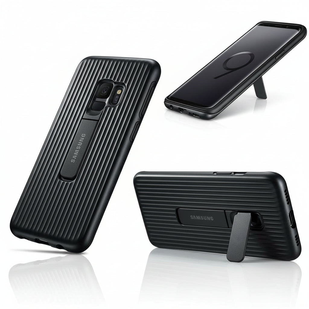 Protective Standing Cover for Samsung Galaxy S9 Plus - Black