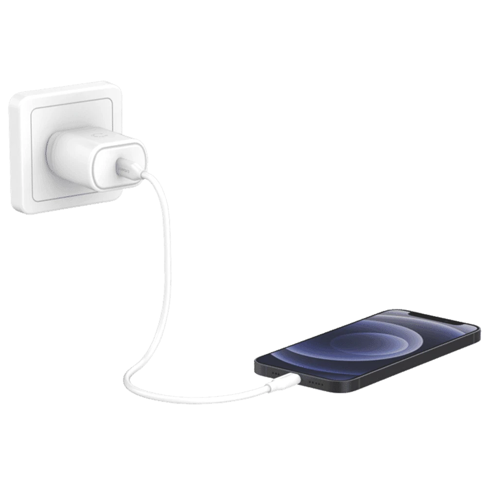 Cygnett 20W USB-C PD AC Wall Charger for iPhone and iPad - White