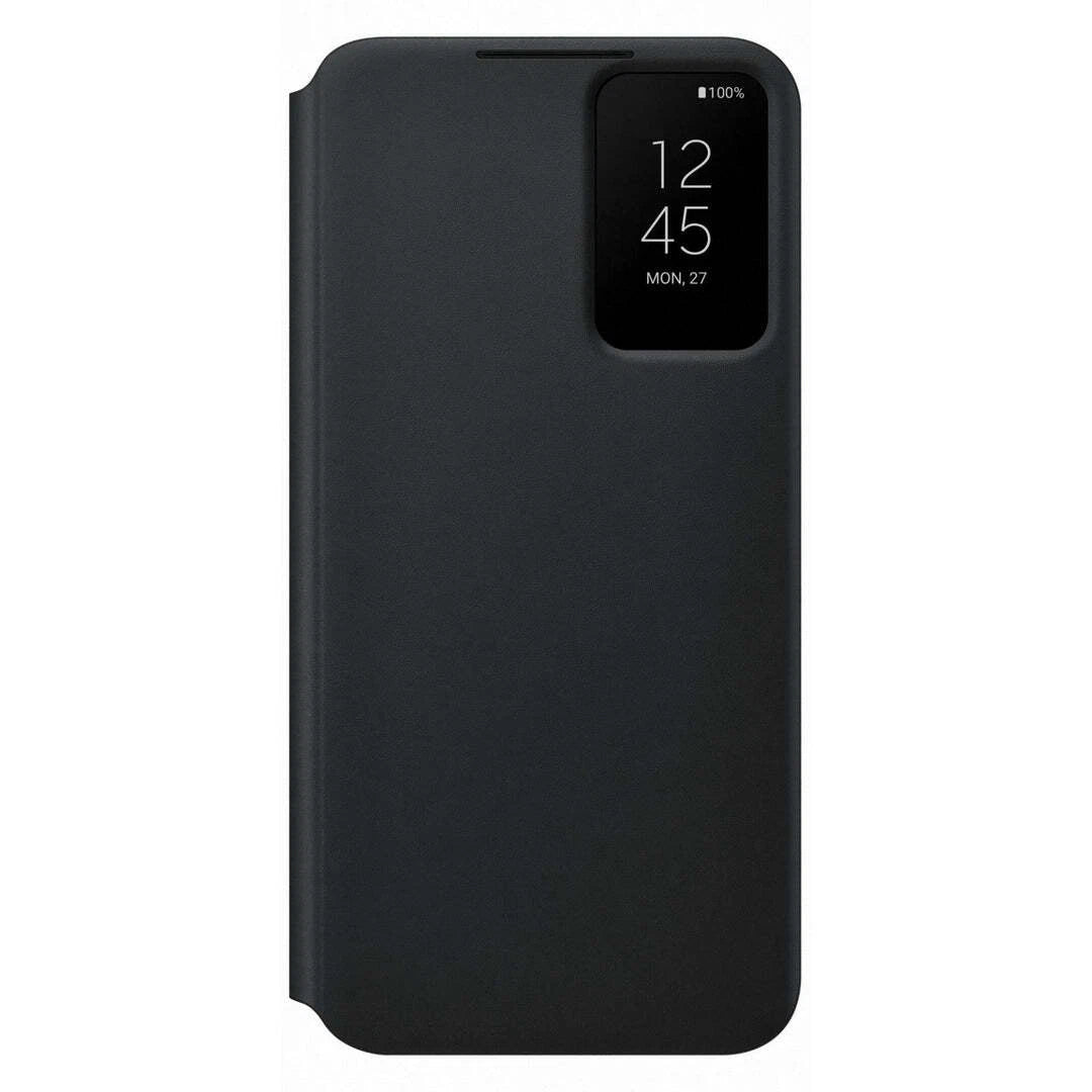 Genuine Samsung Smart Clear View Cover Case for Galaxy S22+ (S22 PLUS) - Black