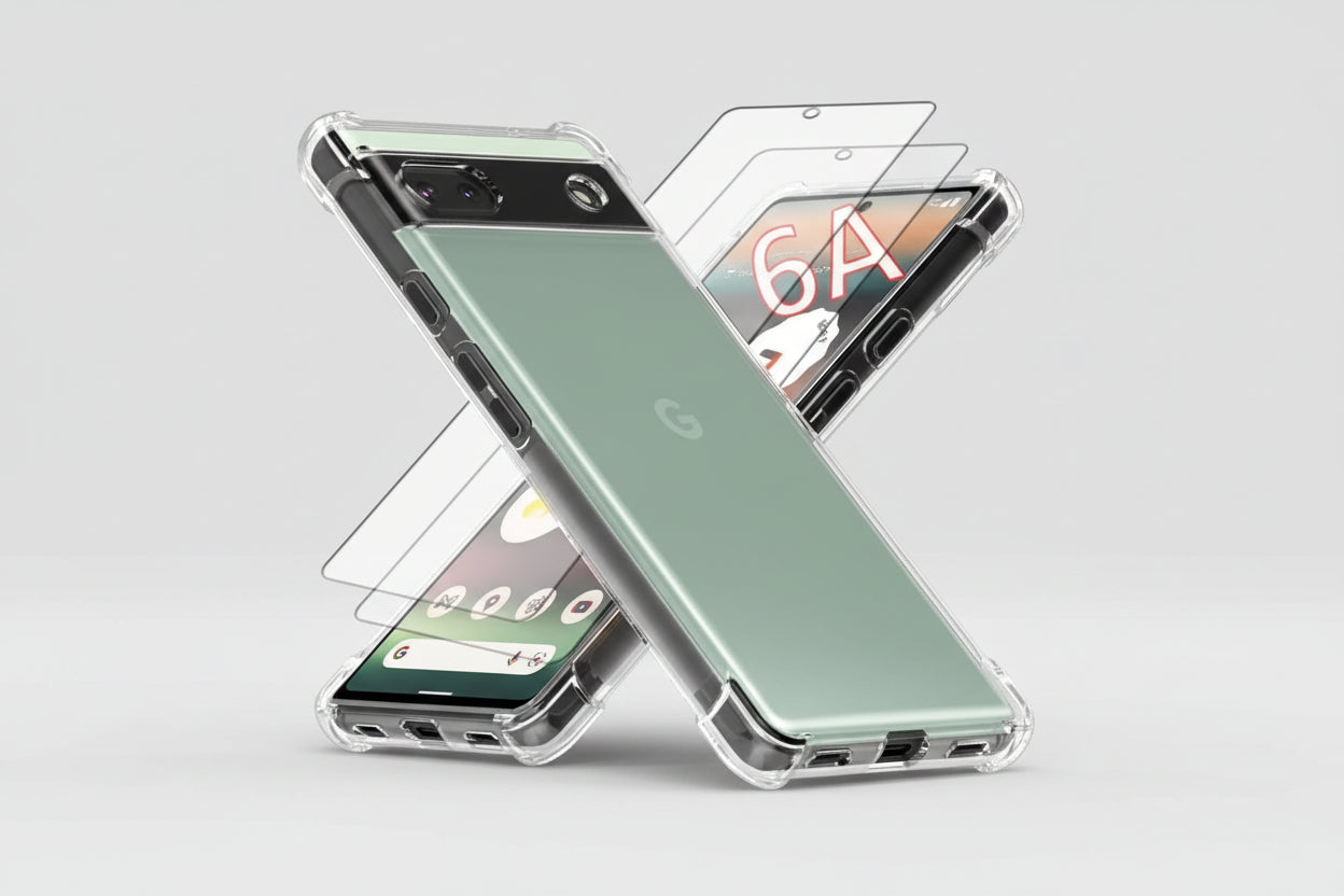 Bundle Pack hybrid Case and Screen Protector for Google Pixel 6A