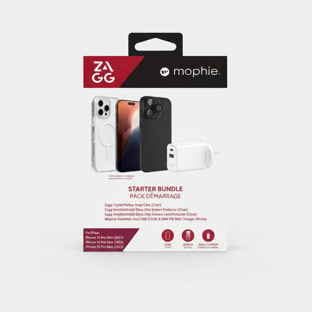 ZAGG Mophie Starter Bundle for Apple iPhone 16 Pro Max